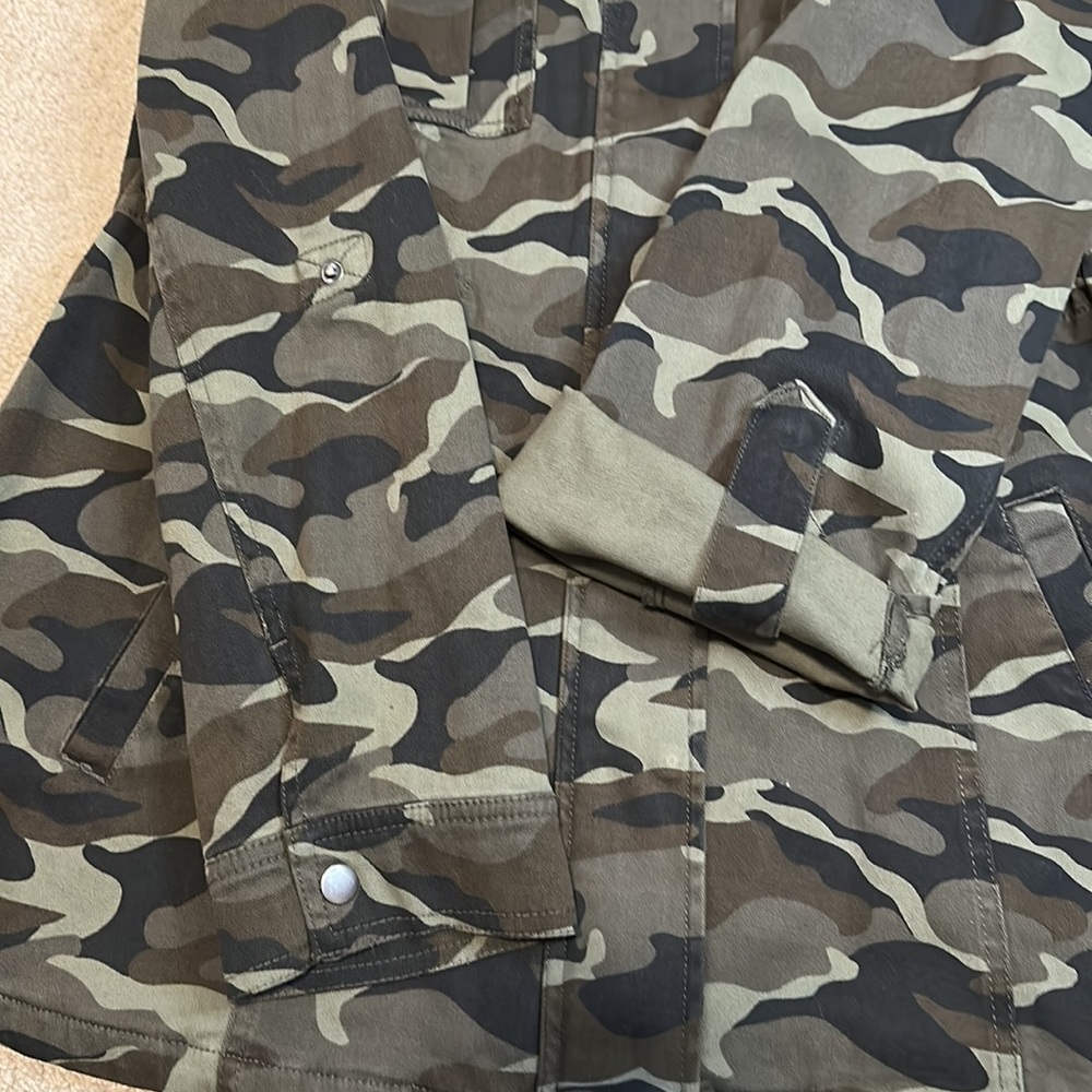 Torrid Camo Twill Anorak Utility Jacket 0 - Picture 6 of 12